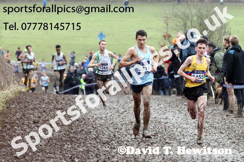 Mens under-17s 2018 British Inter Counties Cross Country Champs., Prestwold Hall, Loughborough. Photo: David T. Hewitson/Sports for All Pics
